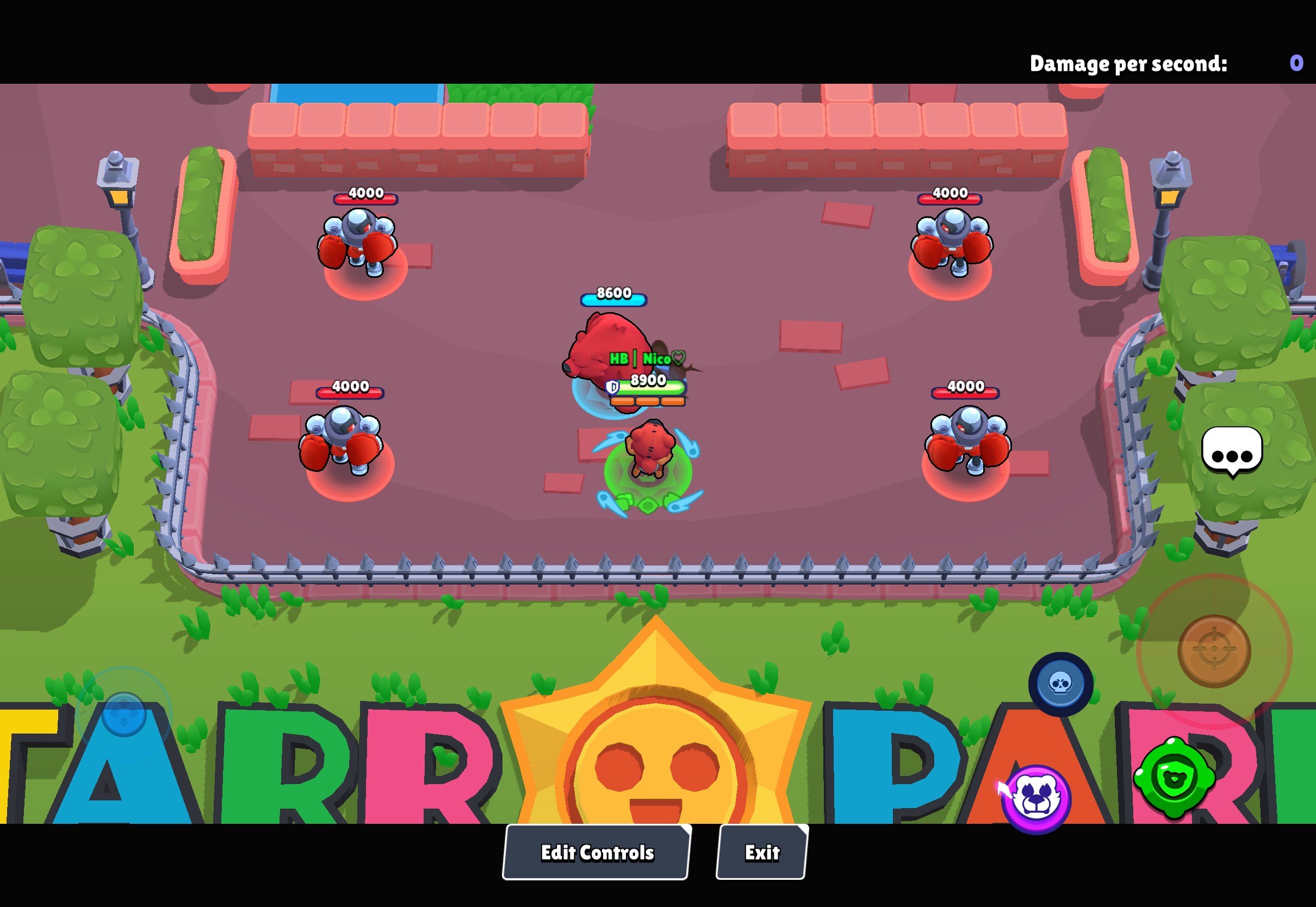 Brawl Stars screenshot showing Nita using her Super ability to summon her bear